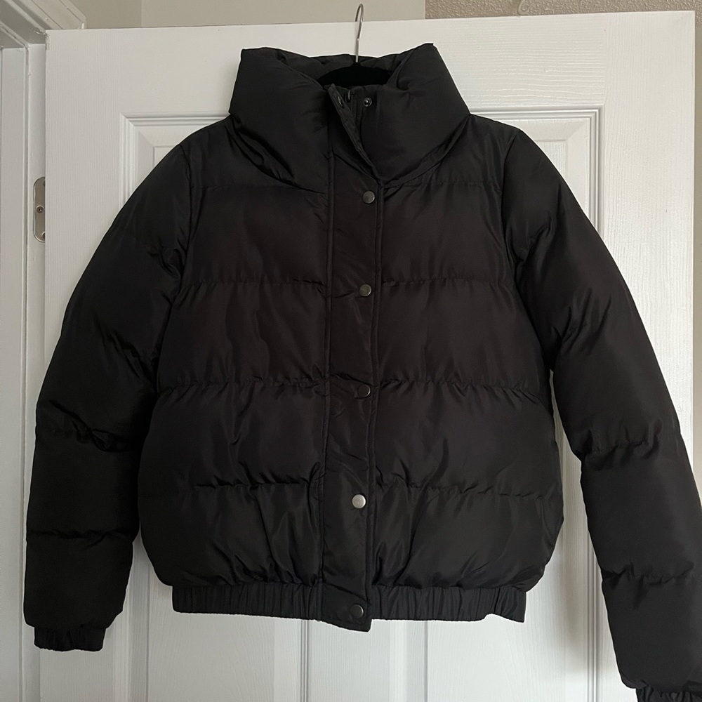 ASOS black puffer coat